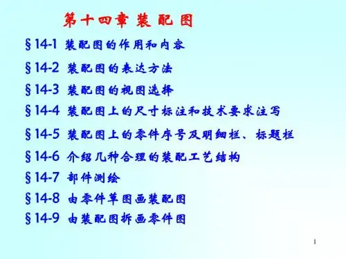 画法几何及机械制图-14 OK.装配图分解