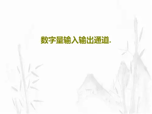 数字量输入输出通道.共43页