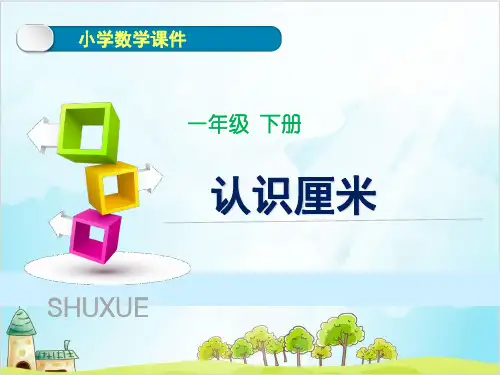 一年级【下】数学-《信息窗一(厘米的认识)》 青岛版(19张)