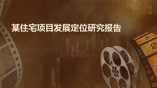 某住宅项目发展定位研究报告