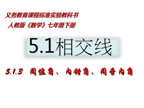5.2平行线(三线八角、判定、性质等共6课时的课件)