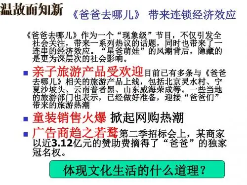 人教版高二政治必修3课件：2.1感受文化影响.