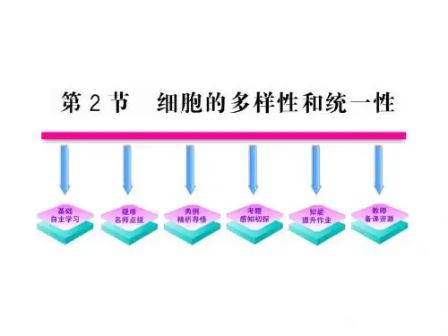 1.2 细胞的多样性和统一性(新人教版必修1)
