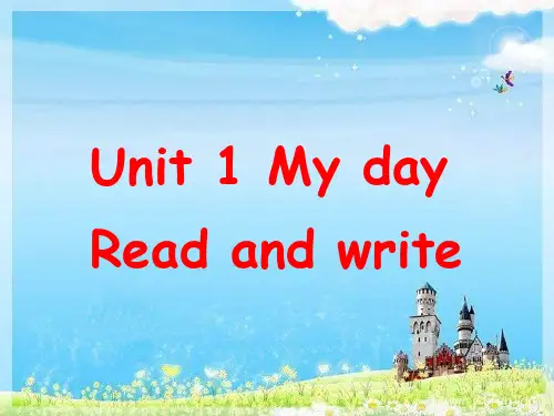 pep六年级下册一单元读写Unit 1 Read and write