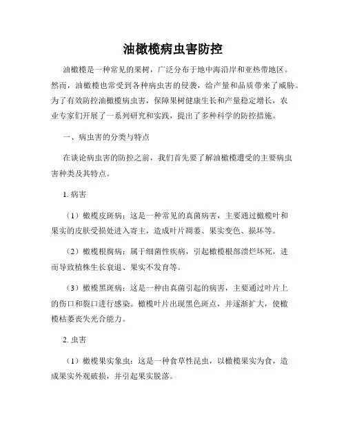 油橄榄病虫害防控