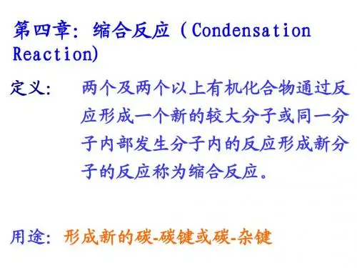 第四章：缩合反应(1节)-1