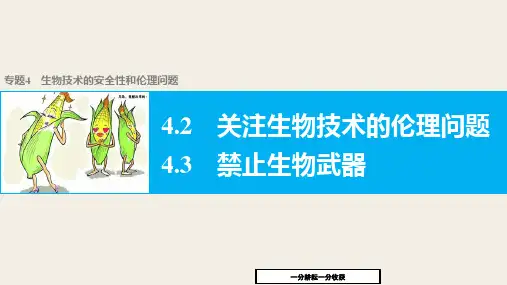 高二生物人教版选修3课件：专题4_生物技术的安全性和伦理问题_4.2~4.3