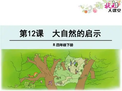 四年级语文下册12 大自然的启示