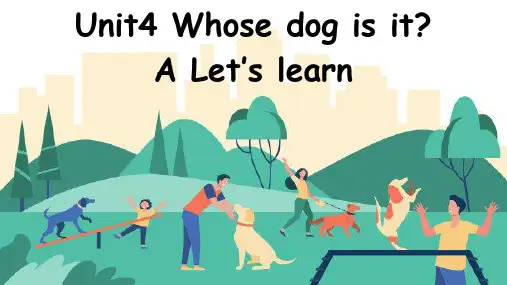 PEP小学英语五年级下册 Unit5 A Let's learn