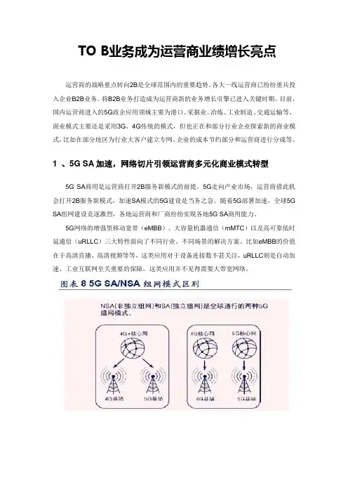 2B业务成为运营商业绩增长亮点