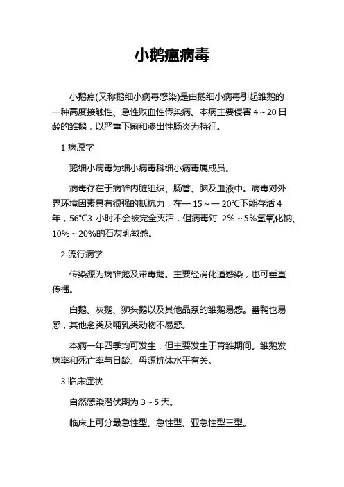 小鹅瘟病毒