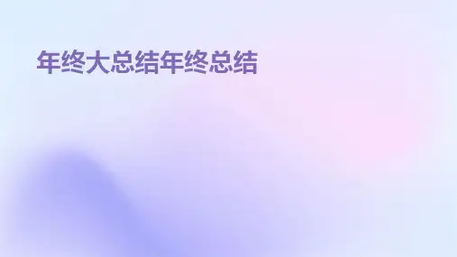 年终大总结年终总结PPT