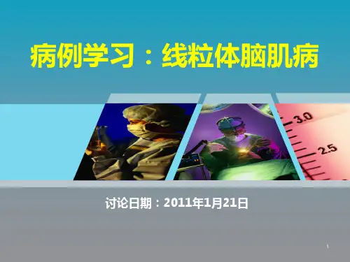 线粒体脑肌病PPT课件