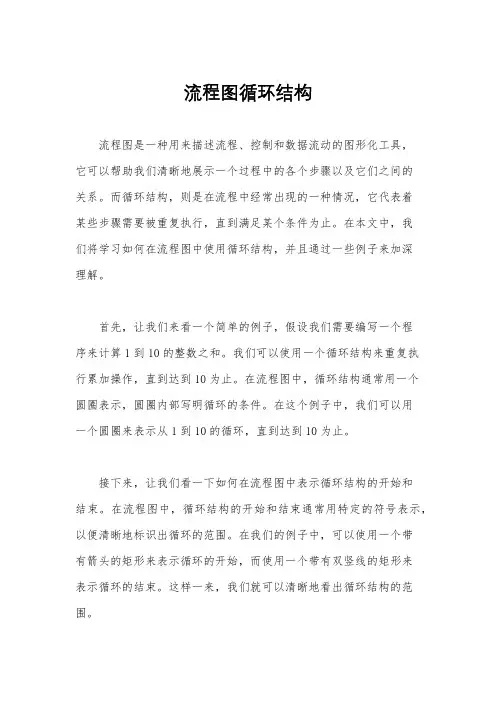 流程图循环结构