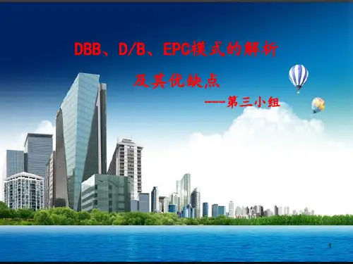 DBB、DB、EPC模式的解析及其优缺点+第三小组ppt课件