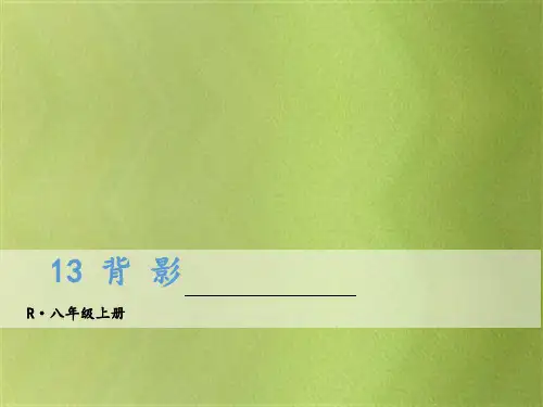 【语文课件】人教版部编本八年级上册语文13 背影优质课件