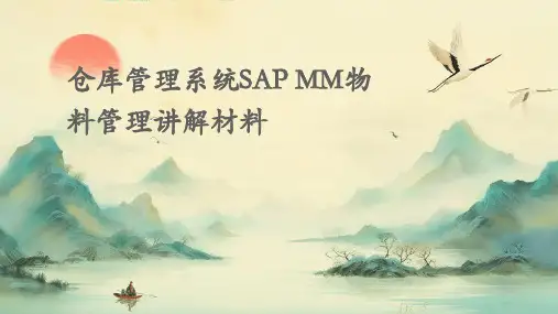 仓库管理系统sapmm物料管理讲解材料