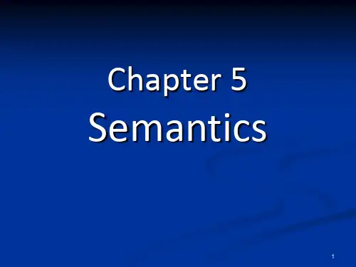 语言学第五章chapter5