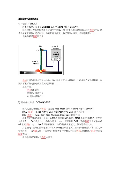 各种焊接方法简明教程