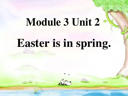 《Easter is in Spring in the UK》PPT课件
