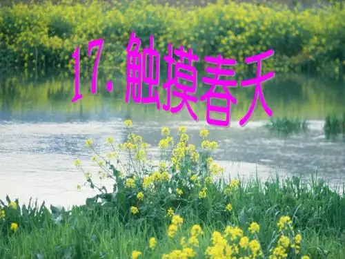 人教版小学语文四年级下册《触摸春天》课件 