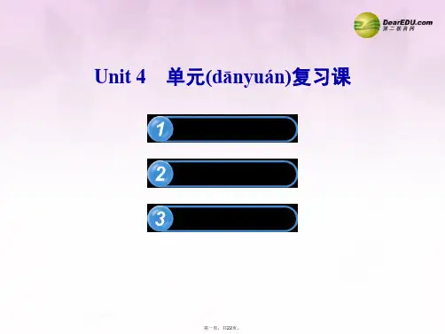 九年级英语下册 Unit 4 Work for Peace单元复习课件 冀教版