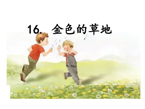 部编版三年级语文上册16. 金色的草地-优质课件.ppt
