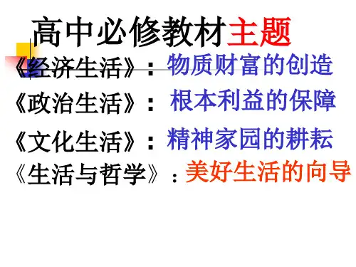高2015级17、20班生活与哲学第1课第1框课件
