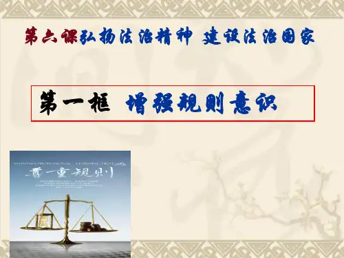 第六课第一框增强规则意识解剖