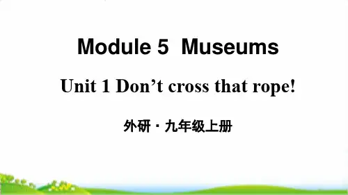 [外研版]九年级英语上学期Module5Unit1优质课件