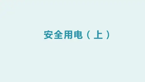 人教版九年级物理19.3安全用电(共34张PPT)