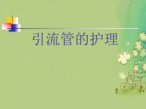 各种引流管的护理