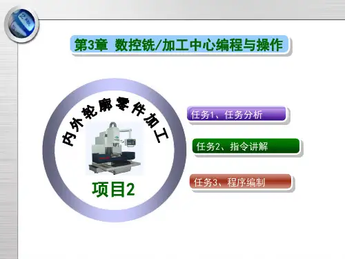 数控加工技能实训最新版精品课件-铣加工中心 内外轮廓编程