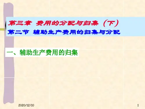 成本管理会计3(下)--费用归集与分配PPT教学课件