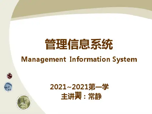 信息管理系统管理信息系统总复习幻灯片PPT