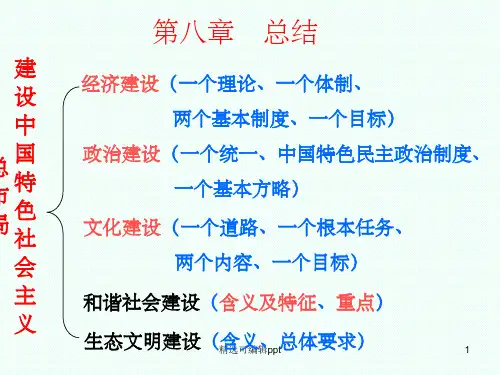 毛概第八章重点总结