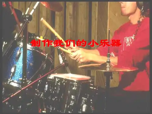 小学科学制作我们的小乐器PPT课件