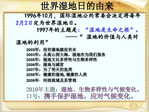【地理】湘教版必修3 第二章 第二节 湿地资源的开发与保护——以洞庭湖区为例(课件)