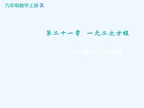 九年级数学上册.解一元二次方程课件人教版