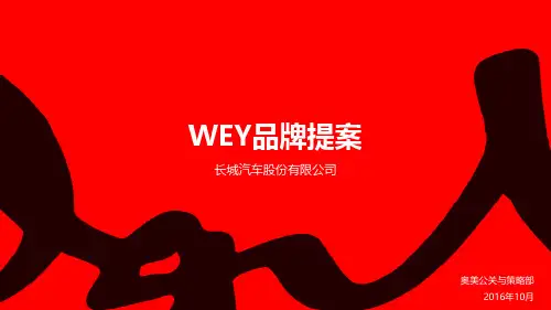 2017年度WEY品牌核心传播概念提案-104p