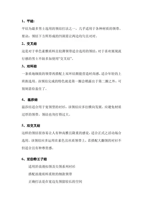 打领带方法图文讲解