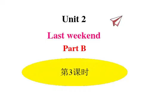 人教PEP版六年级下册英语《Last weekend》PartB PPT课件(第3课时)