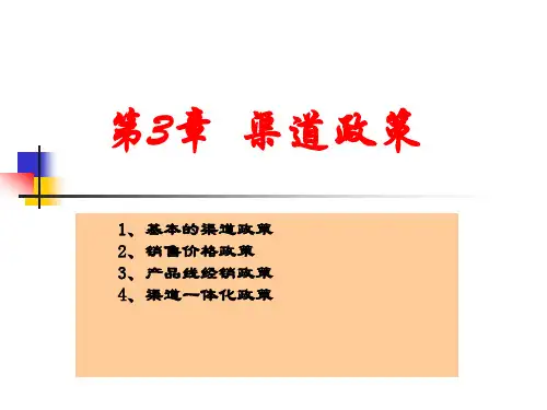 渠道政策培训课件.pptx