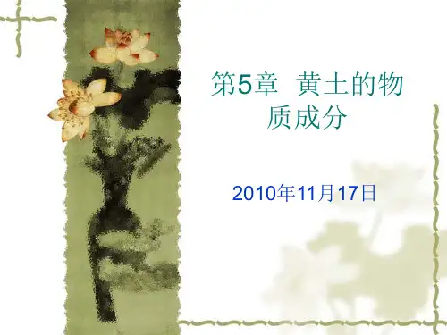 第5章  黄土的物质成分