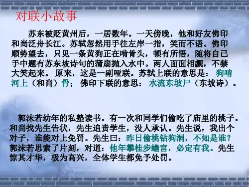 《奇妙的对联》