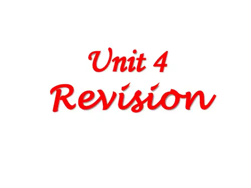 牛津译林版8A Unit4 Do it yourself 复习课件