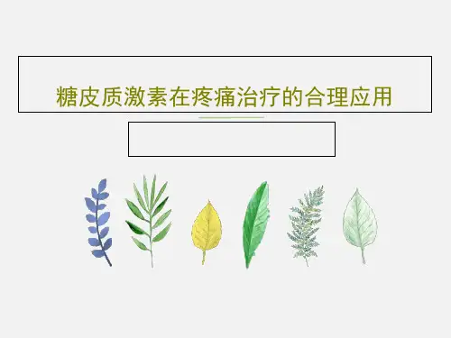 糖皮质激素在疼痛治疗的合理应用共66页