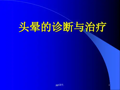 头晕ppt课件