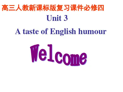 人教版高一 book4 unit3 a taste of English humour 知识点复习课件