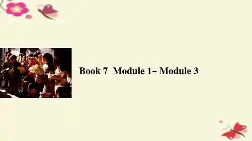 高考英语一轮复习 Module 1-Module 3课件 外研版选修7